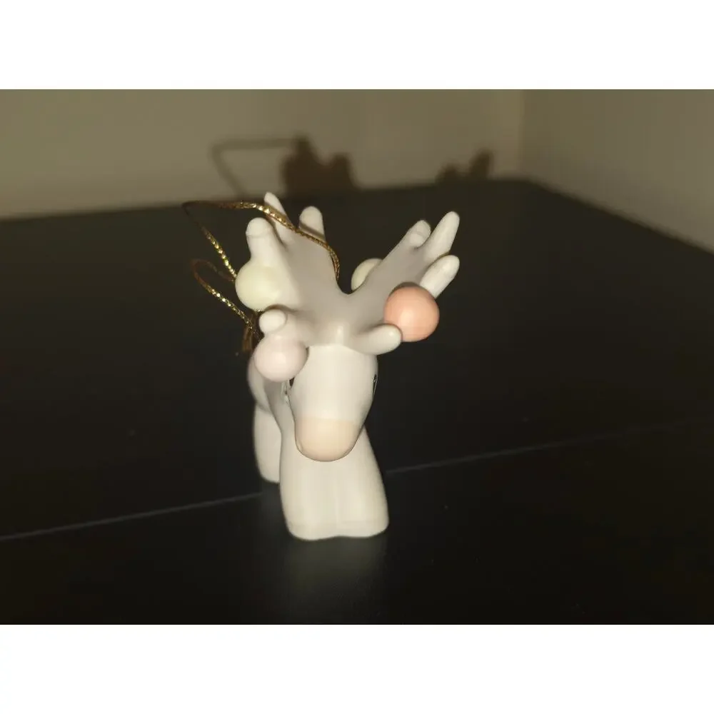 Precious Moments Merry Chrismoose Ornament 1995 Enesco Reindeer w Box
